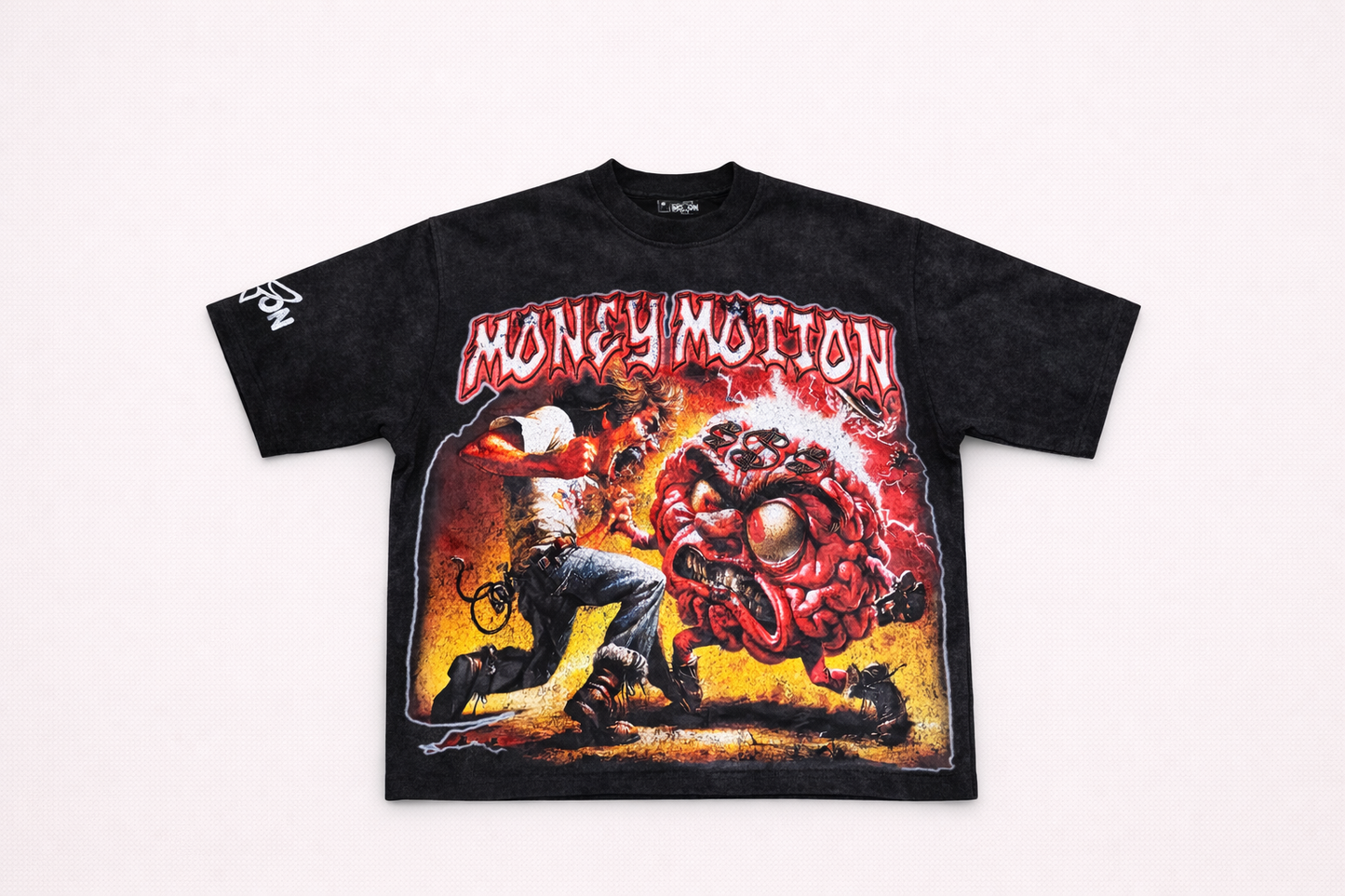 MIND OVER MATTER - GRAPHIC TEE ACID WASHED